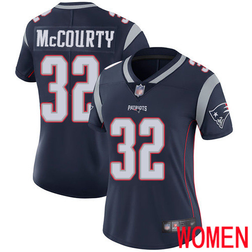 New England Patriots Football 32 Vapor Limited Navy Blue Women Devin McCourty Home NFL Jersey